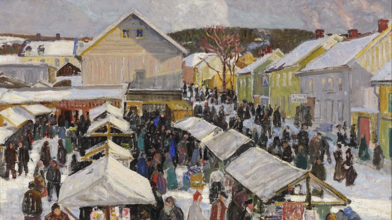Lars Jorde "Marken i Lillehammer", 1906